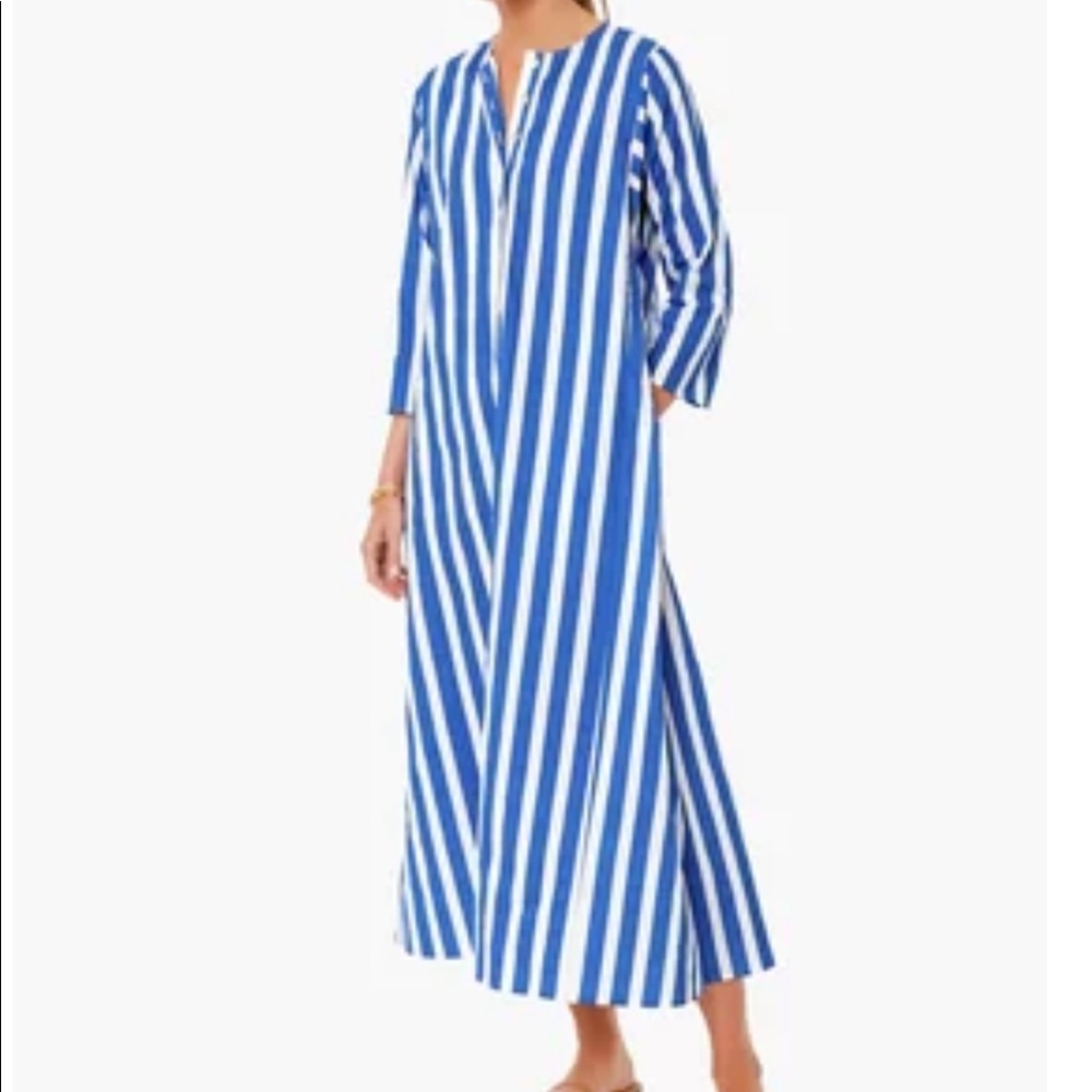 Tuckernuck Pomander Place Blue And White Cabana Stripe